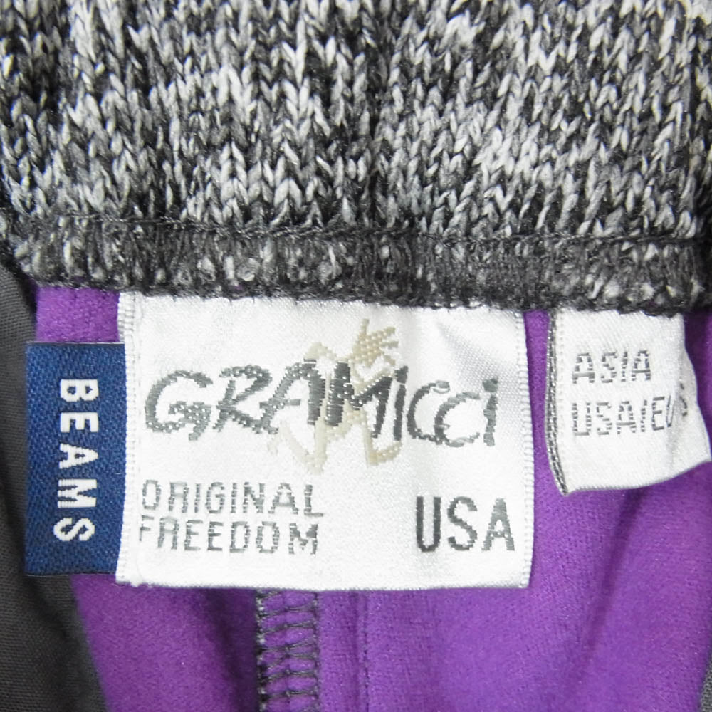 Gramicci グラミチ GMP-19F1180 × BEAMS ビームス フリースナローパンツ ブラック系 M【新古品】【未使用】【中古】