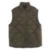 Barbour バブアー D1600 NEWFOUNDLAND QUILT GILET キルティング ジップアップ ベスト 中綿 カーキ系 M【中古】