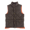 Barbour バブアー DOWN EXPLORER GILET ダウン ベスト ジャケット ダークブラウン系 M【中古】