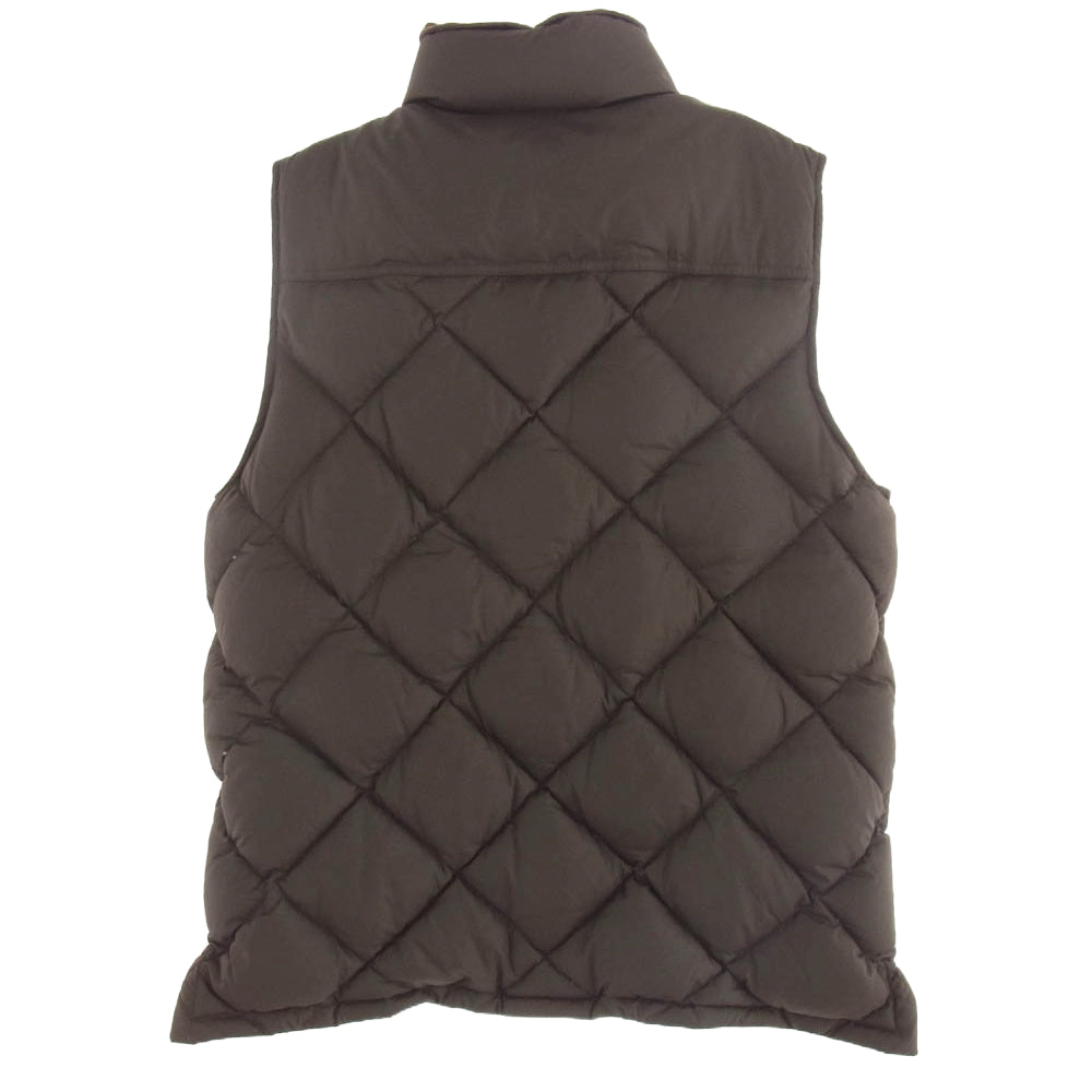 Barbour バブアー DOWN EXPLORER GILET ダウン ベスト ジャケット ダークブラウン系 M【中古】