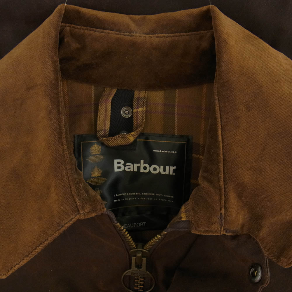 Barbour バブアー 英国製 BEAUFORT ビューフォート オイルドジャケット ブラウン ブラウン系 M【中古】