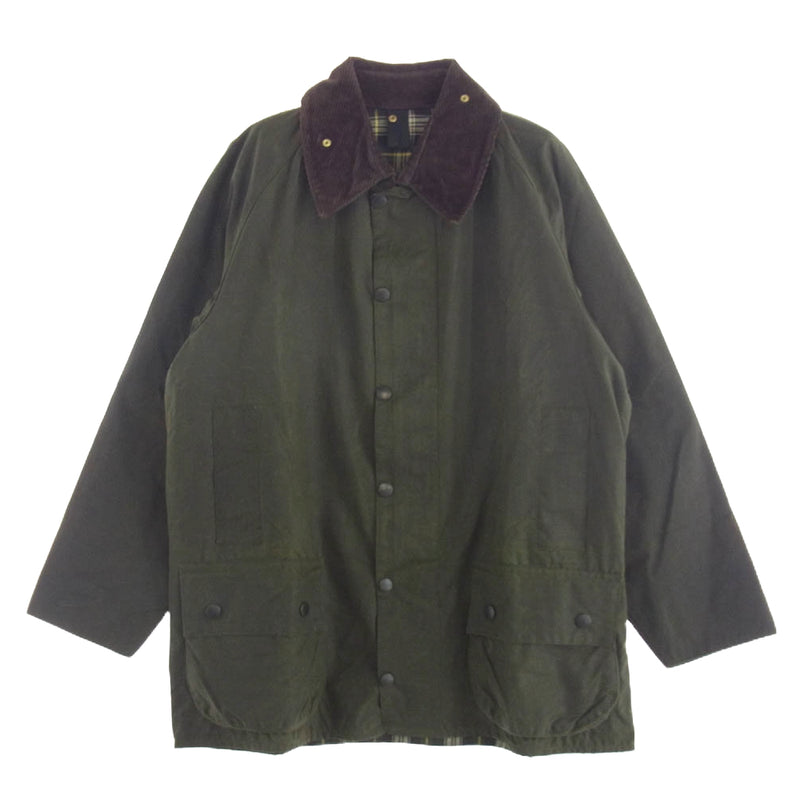 Barbour バブアー A150 英国製 90's BEAUFORT ビューフォート オイルドジャケット オリーブ カーキ系 C42/107CM【中古】