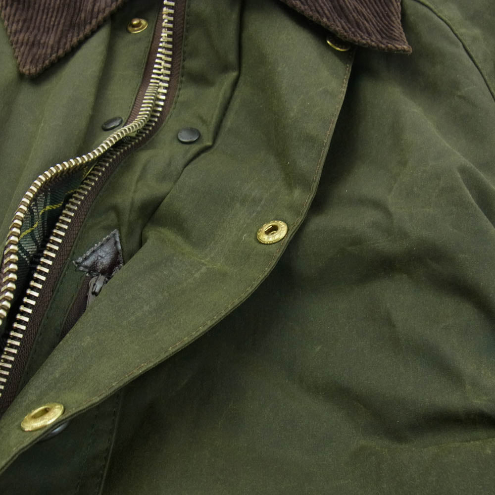 Barbour バブアー A150 英国製 90's BEAUFORT ビューフォート オイルドジャケット オリーブ カーキ系 C42/107CM【中古】