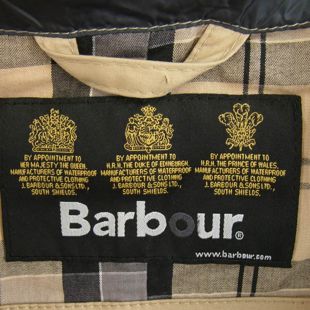 Barbour バブアー TOKITO 別注 SUMMER BICYCLE JACKET 裏地チェック柄 サマー バイシクル ジャケット ライトブラウン系 XXL【中古】