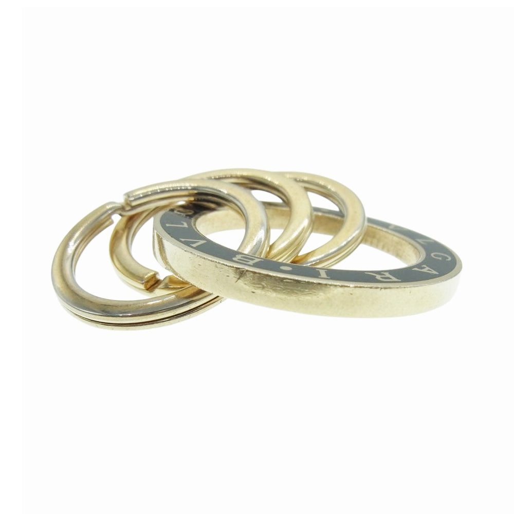 BVLGARI ブルガリ ブルガリブルガリ キーリング キーホルダー ゴールド系【中古】