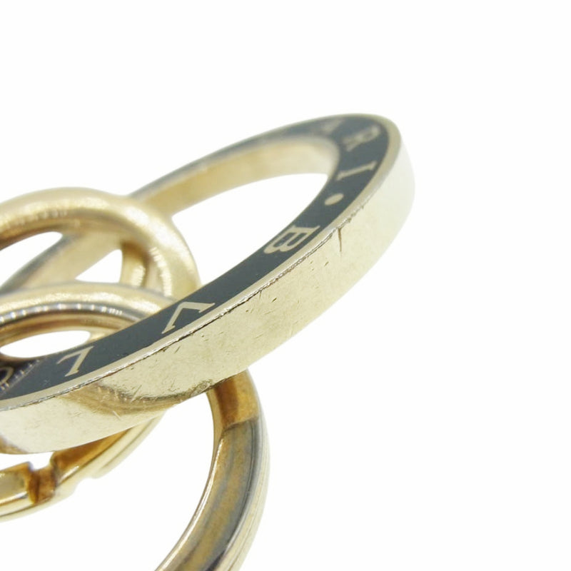 BVLGARI - ■新品■未使用■ BVLGARI ブルガリブルガリ キーリング キーホルダー チャーム ゴールド系×アイボリー系 AP9704 BVLGARI ブルガリ ブルガリブルガリ キーリング キーホルダー