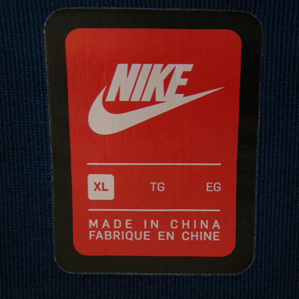 NIKE ナイキ TECH FLEECE テック フリース フルジップ パーカー ブルー系 XL【中古】