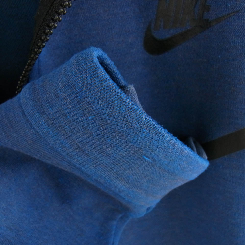 NIKE ナイキ TECH FLEECE テック フリース フルジップ パーカー ブルー系 XL【中古】
