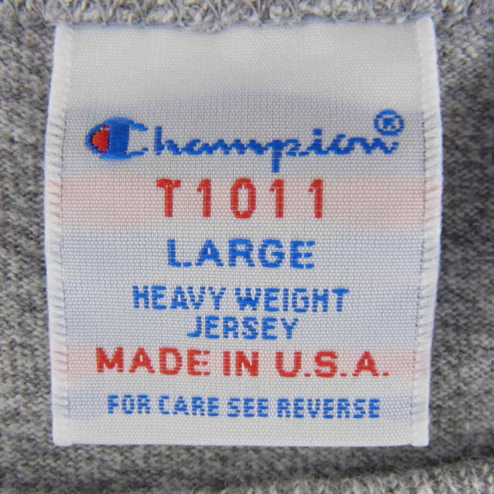 Champion チャンピオン T1011 MADE IN USA UCLA カレッジ ロゴ 半袖 Tシャツ グレー系 L【中古】