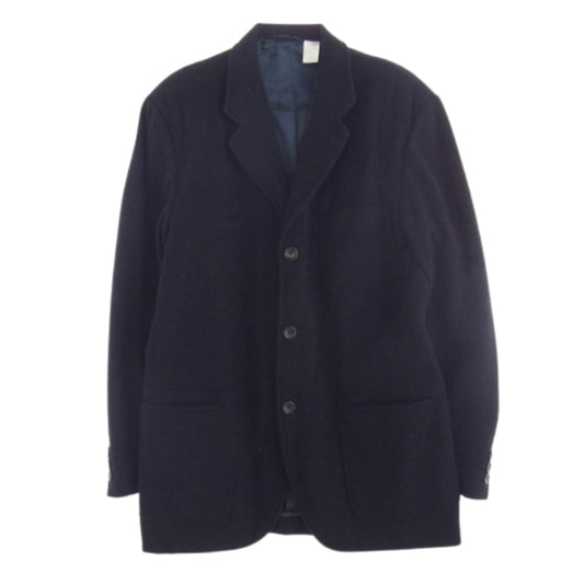 CALVIN KLEIN カルバンクライン イタリア製 3B テーラード ウール ジャケット ネイビー系【中古】