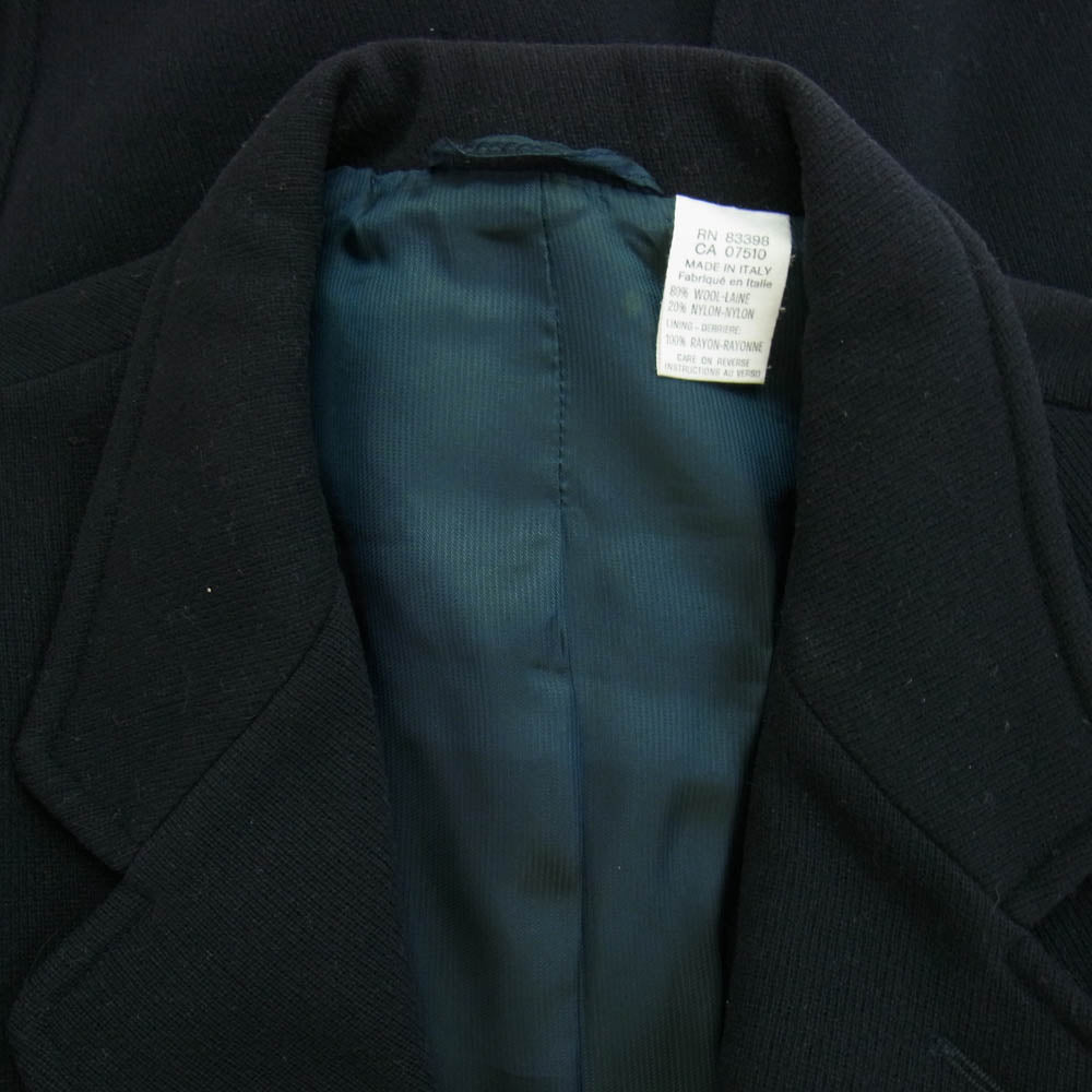 CALVIN KLEIN カルバンクライン イタリア製 3B テーラード ウール ジャケット ネイビー系【中古】