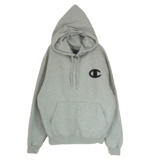 Champion チャンピオン 00s 胸刺繍 スウェット パーカー グレー系 M【中古】
