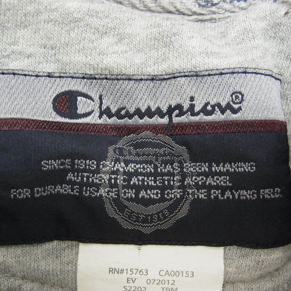 Champion チャンピオン 00s 胸刺繍 スウェット パーカー グレー系 M【中古】
