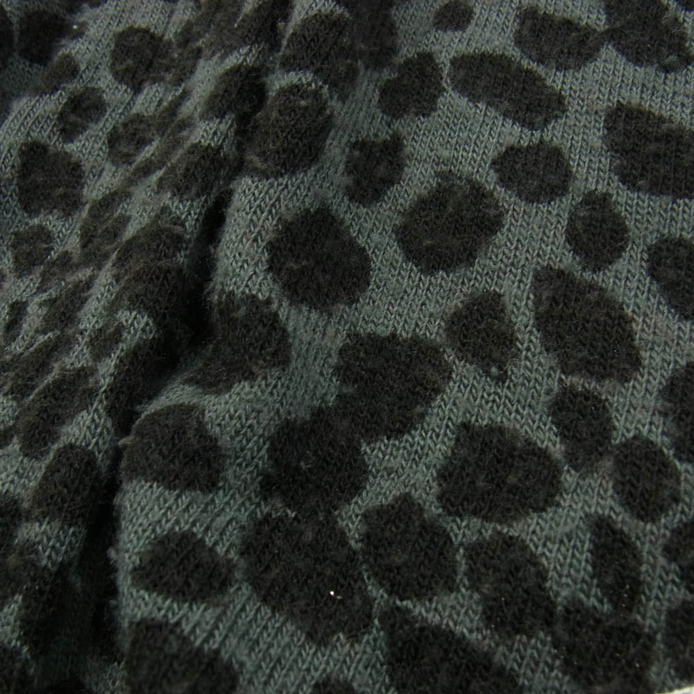 HYSTERIC GLAMOUR ヒステリックグラマー 0123ND10 レオパード柄 ジップアップ パーカー ダークグレー系 FREE【中古】