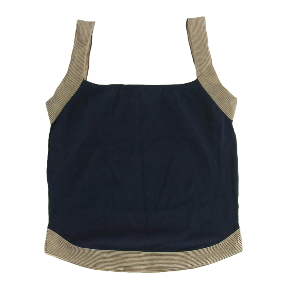 Salvatore Ferragamo サルヴァトーレフェラガモ ノースリーブトップ ダークネイビー系 XS【中古】