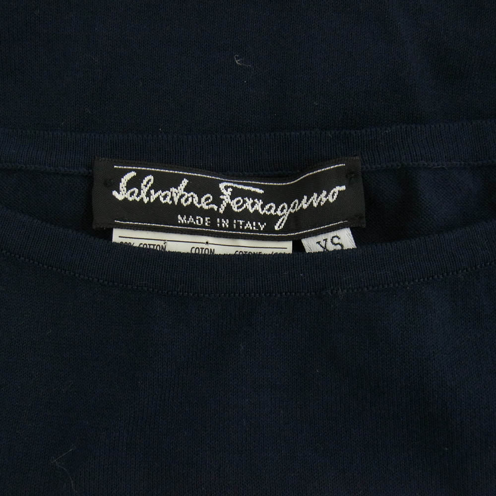 Salvatore Ferragamo サルヴァトーレフェラガモ ノースリーブトップ ダークネイビー系 XS【中古】