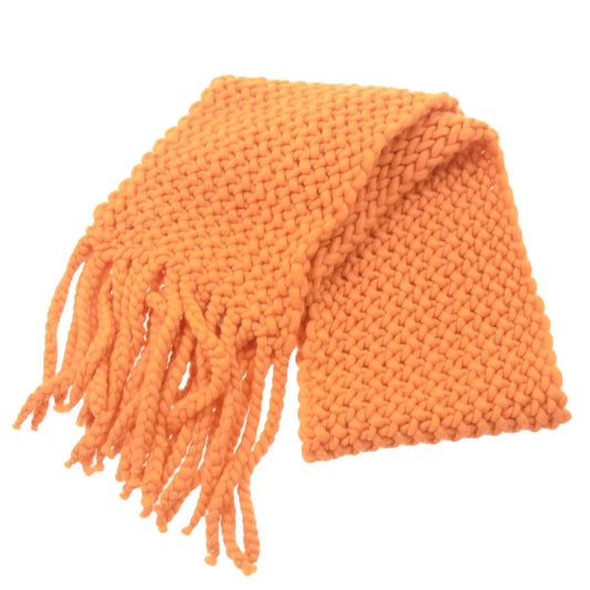 Y's Yohji Yamamoto ワイズ ヨウジヤマモト YC-L41-155 Y's PINK ウール ナイロン マフラー オレンジ系【中古】