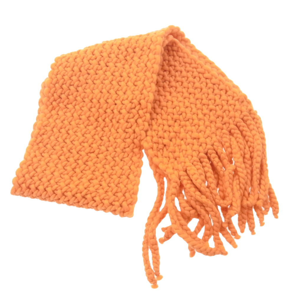 Y's Yohji Yamamoto ワイズ ヨウジヤマモト YC-L41-155 Y's PINK ウール ナイロン マフラー オレンジ系【中古】