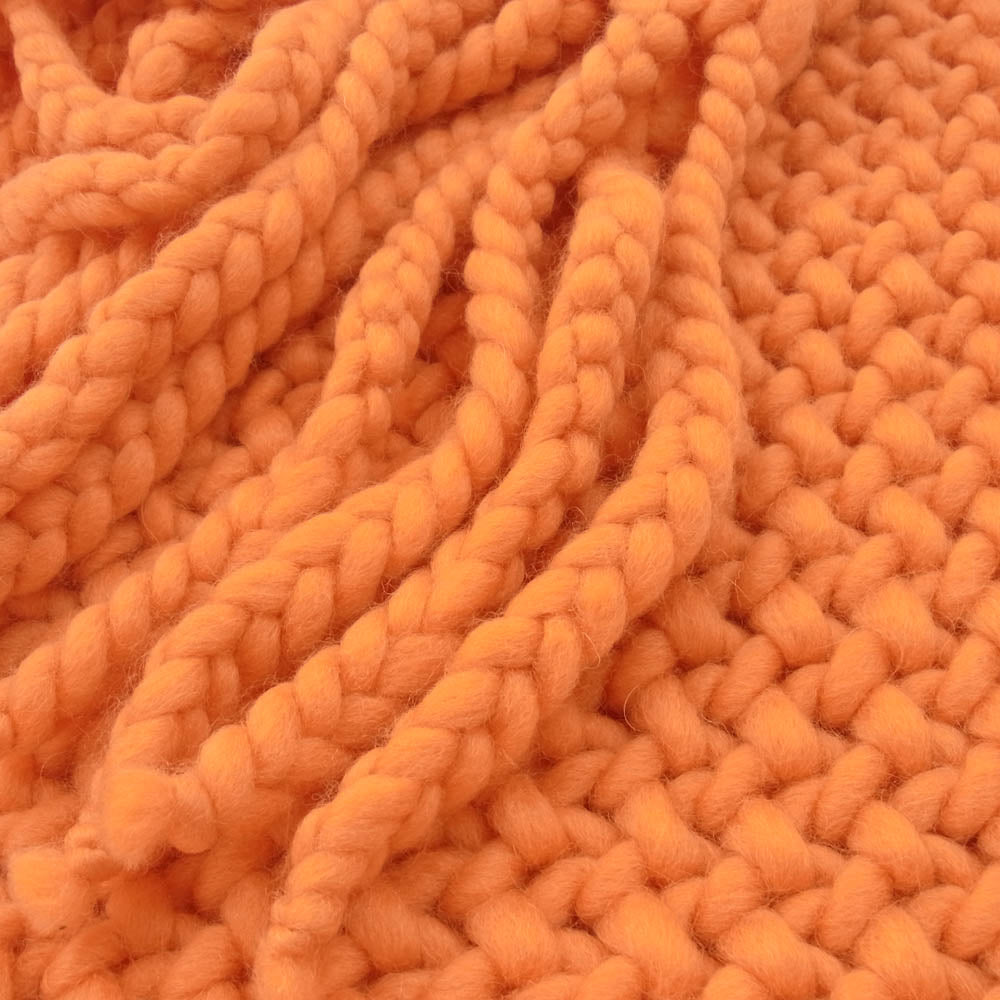 Y's Yohji Yamamoto ワイズ ヨウジヤマモト YC-L41-155 Y's PINK ウール ナイロン マフラー オレンジ系【中古】