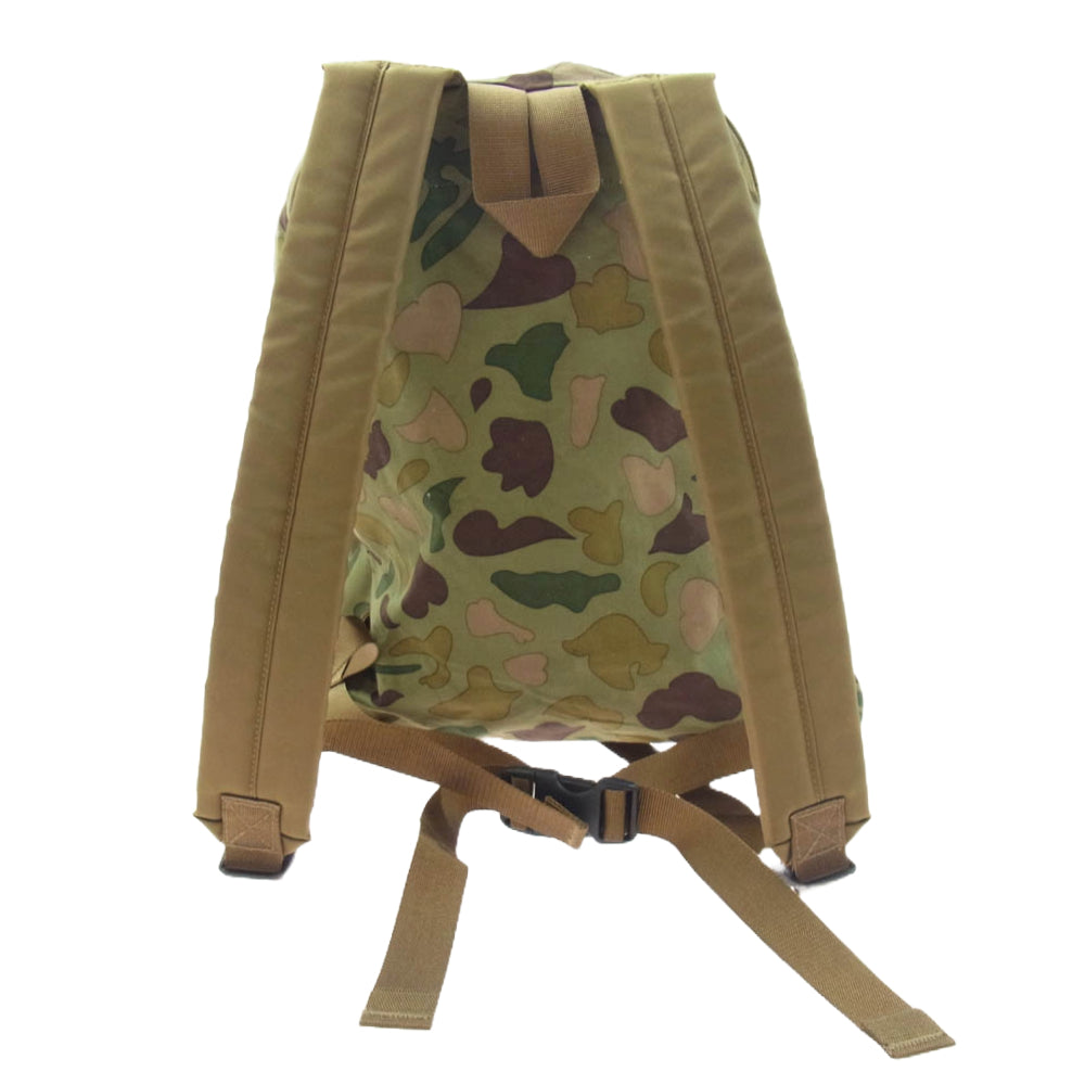 フリーシティー カモフラージュ リュック バックパック カーキ系【中古】