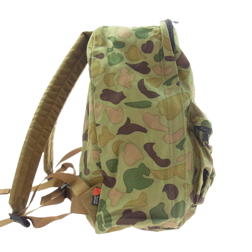 フリーシティー カモフラージュ リュック バックパック カーキ系【中古】