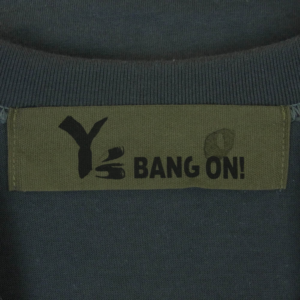 Y's Yohji Yamamoto ワイズ ヨウジヤマモト YA-T30-052 BANG ON! プリント ロングスリーブ カットソー 長袖 グレー系 2【中古】