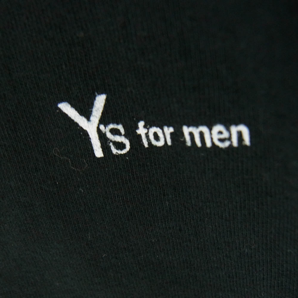 Y's Yohji Yamamoto ワイズ ヨウジヤマモト Y's for men ロゴプリント Tシャツ 半袖カットソー ブラック系【中古】