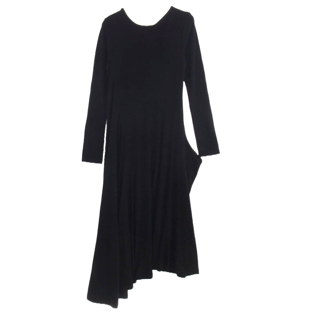 Y's Yohji Yamamoto ワイズ ヨウジヤマモト 19AW YC-D35-127 MICHIKO by Y's ミチコ バイ ワイズ ウール ロングスリーブ ワンピース ブラック系 2【中古】