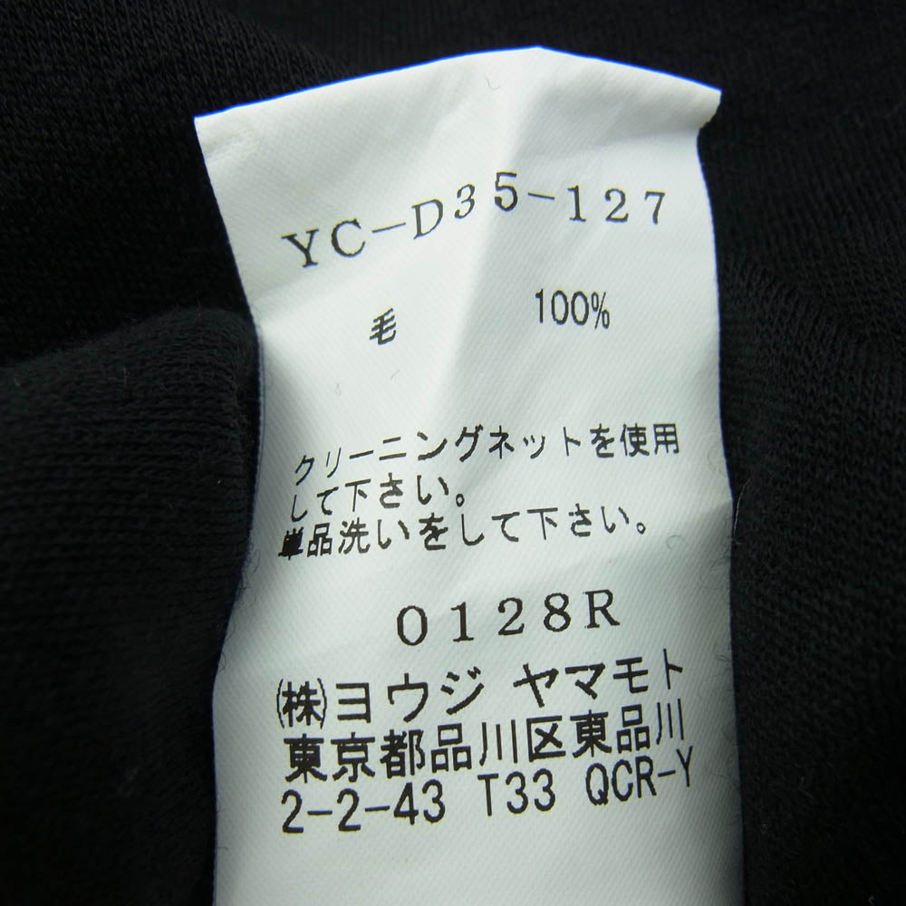 Y's Yohji Yamamoto ワイズ ヨウジヤマモト 19AW YC-D35-127 MICHIKO by Y's ミチコ バイ ワイズ ウール ロングスリーブ ワンピース ブラック系 2【中古】