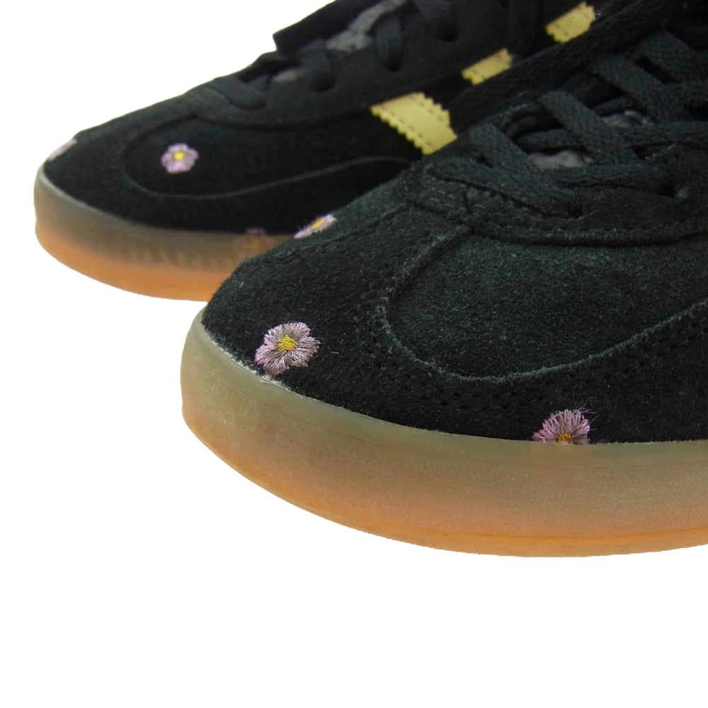 adidas アディダス IF4490 Gazelle Indoor ガゼル インドア フラワー刺繍 ローカット スニーカー ブラック系 23.5cm【中古】