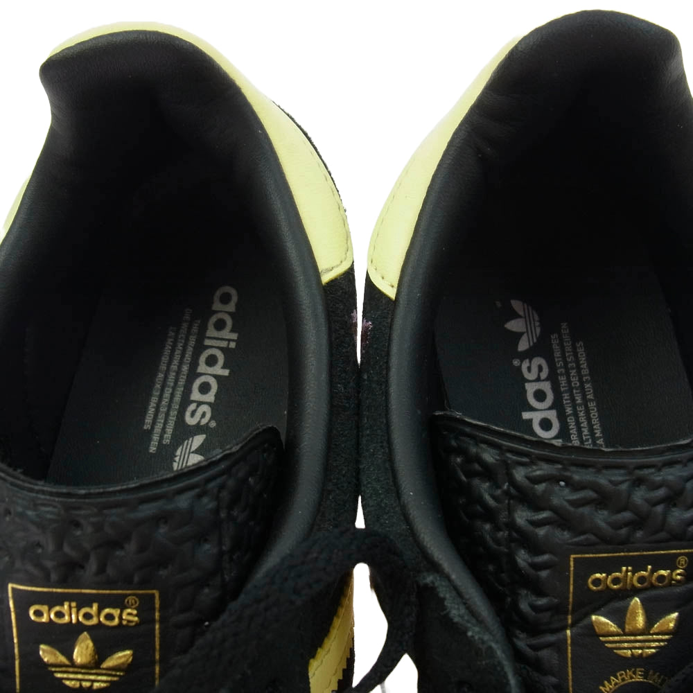 adidas アディダス IF4490 Gazelle Indoor ガゼル インドア フラワー刺繍 ローカット スニーカー ブラック系 23.5cm【中古】