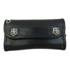 BILL WALL LEATHER ビルウォールレザー コンチョボタン ラージカレンシー ロングウォレット 長財布 ブラック系【中古】
