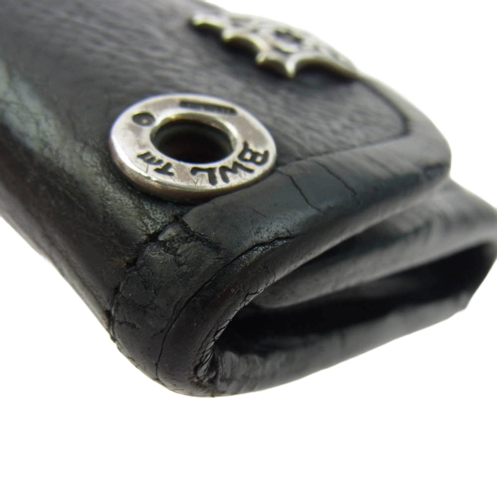 BILL WALL LEATHER ビルウォールレザー コンチョボタン ラージカレンシー ロングウォレット 長財布 ブラック系【中古】