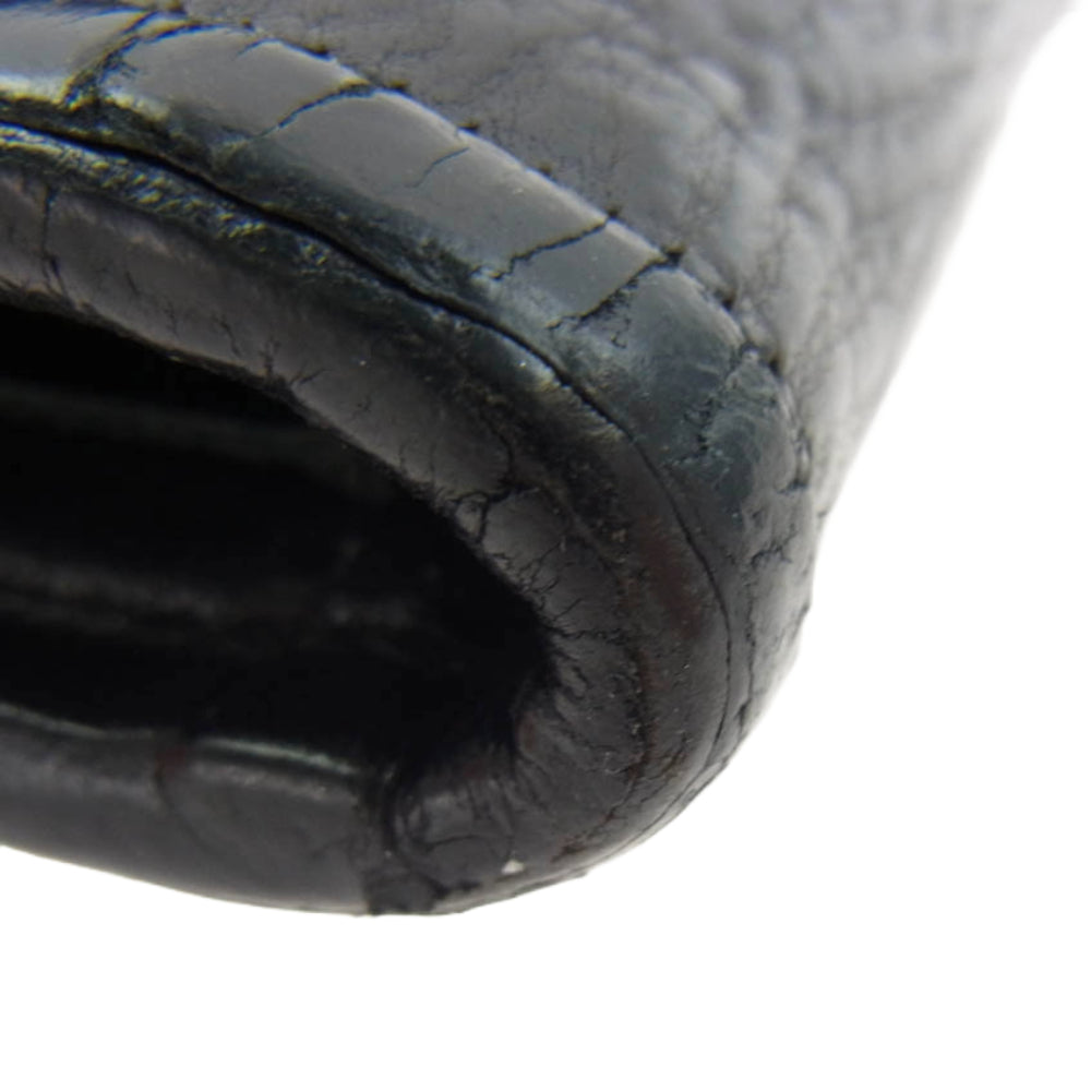 BILL WALL LEATHER ビルウォールレザー コンチョボタン ラージカレンシー ロングウォレット 長財布 ブラック系【中古】