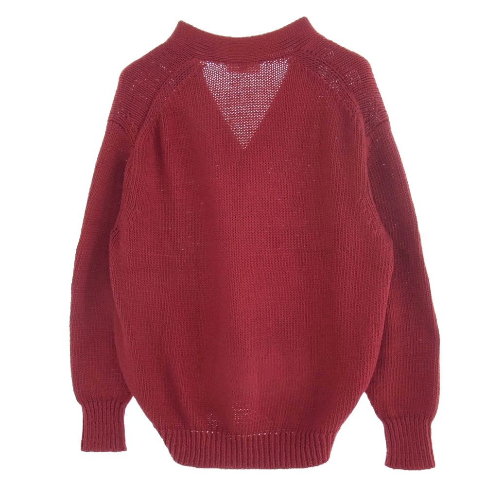 ヘリル 23aw 23-080-HL-8000-1 Cottoncode Cardigan コットンコード カーディガン レッド系 2【中古】