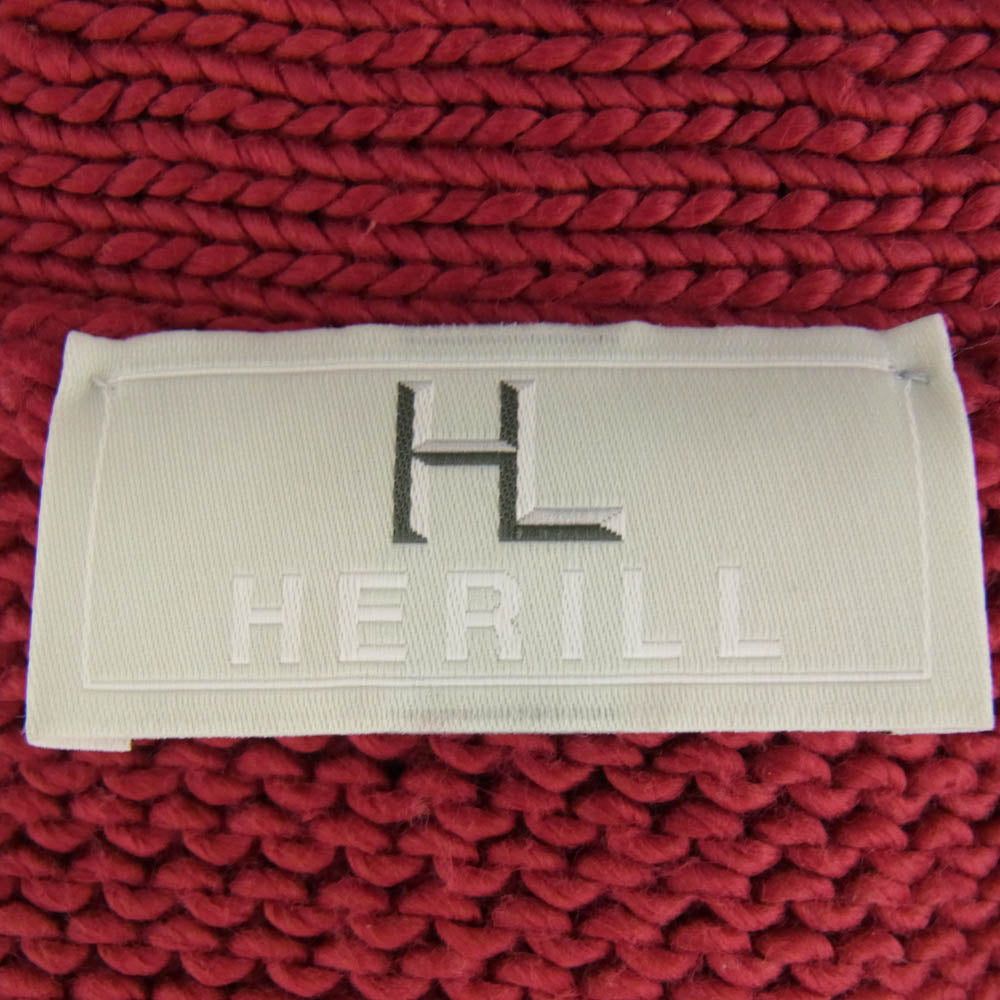 ヘリル 23aw 23-080-HL-8000-1 Cottoncode Cardigan コットンコード カーディガン レッド系 2【中古】
