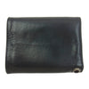 CHROME HEARTS クロムハーツ（原本無） 3FOLD 3フォールド レザー ウォレット ケルティックフローラル ボタン ブラック系【中古】