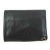 CHROME HEARTS クロムハーツ（原本無） 3FOLD 3フォールド レザー ウォレット クロス ボタン ブラック系【中古】