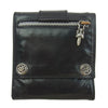 CHROME HEARTS クロムハーツ（原本無） 3FOLD LARGE ラージ 3フォールド レザー ウォレット フローラル ボタン コノリーレザー ブラック系【中古】
