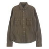 CHROME HEARTS クロムハーツ（原本無） ARMY FB BS FLUER アーミー シャツ BSフレアボタン ミリタリー 長袖 シャツ カーキ系 SM【中古】