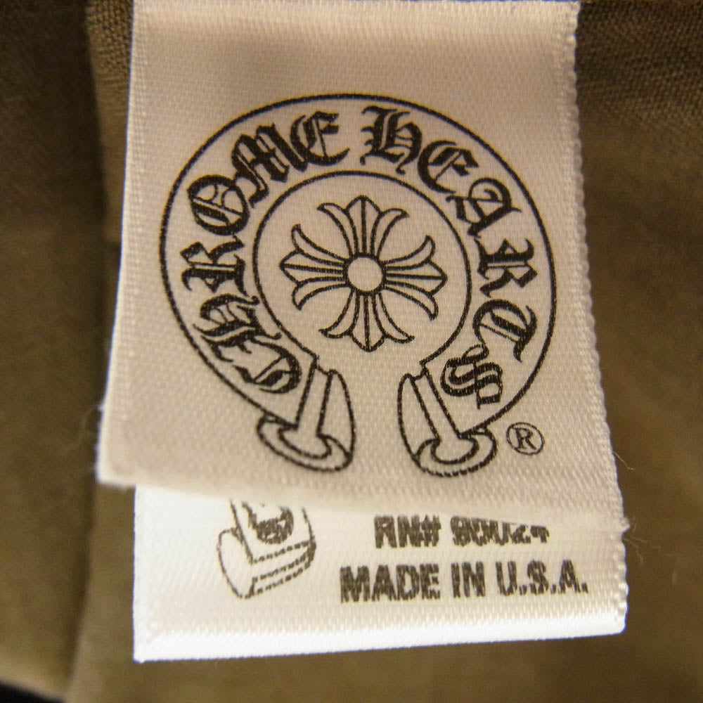 CHROME HEARTS クロムハーツ（原本無） ARMY FB BS FLUER アーミー シャツ BSフレアボタン ミリタリー 長袖 シャツ カーキ系 SM【中古】