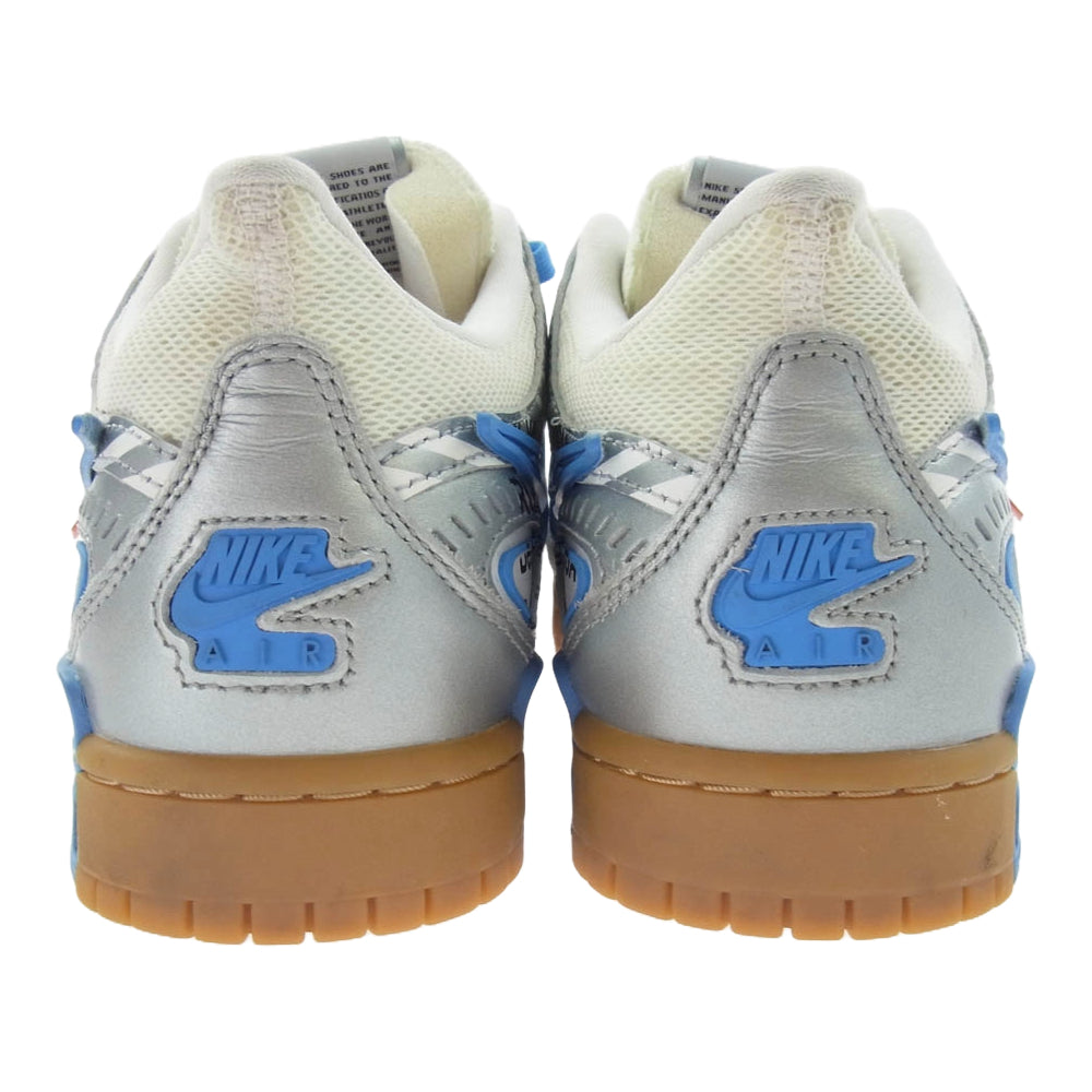 NIKE ナイキ CU6015-100 × OFF-WHITE オフホワイト AIR RUBBER DUNK University Blue エアラバーダンク スニーカー ホワイト系 ブルー系 27.5cm【中古】