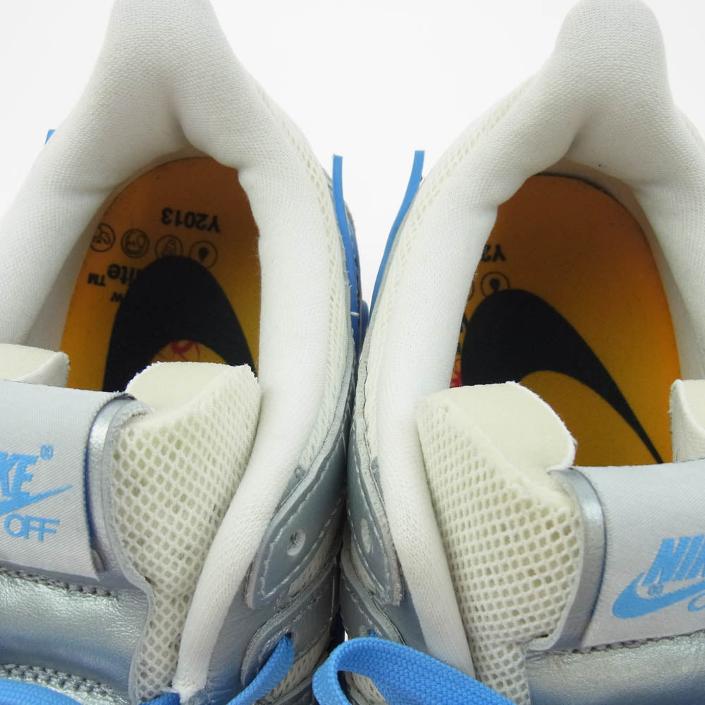 NIKE ナイキ CU6015-100 × OFF-WHITE オフホワイト AIR RUBBER DUNK University Blue エアラバーダンク スニーカー ホワイト系 ブルー系 27.5cm【中古】