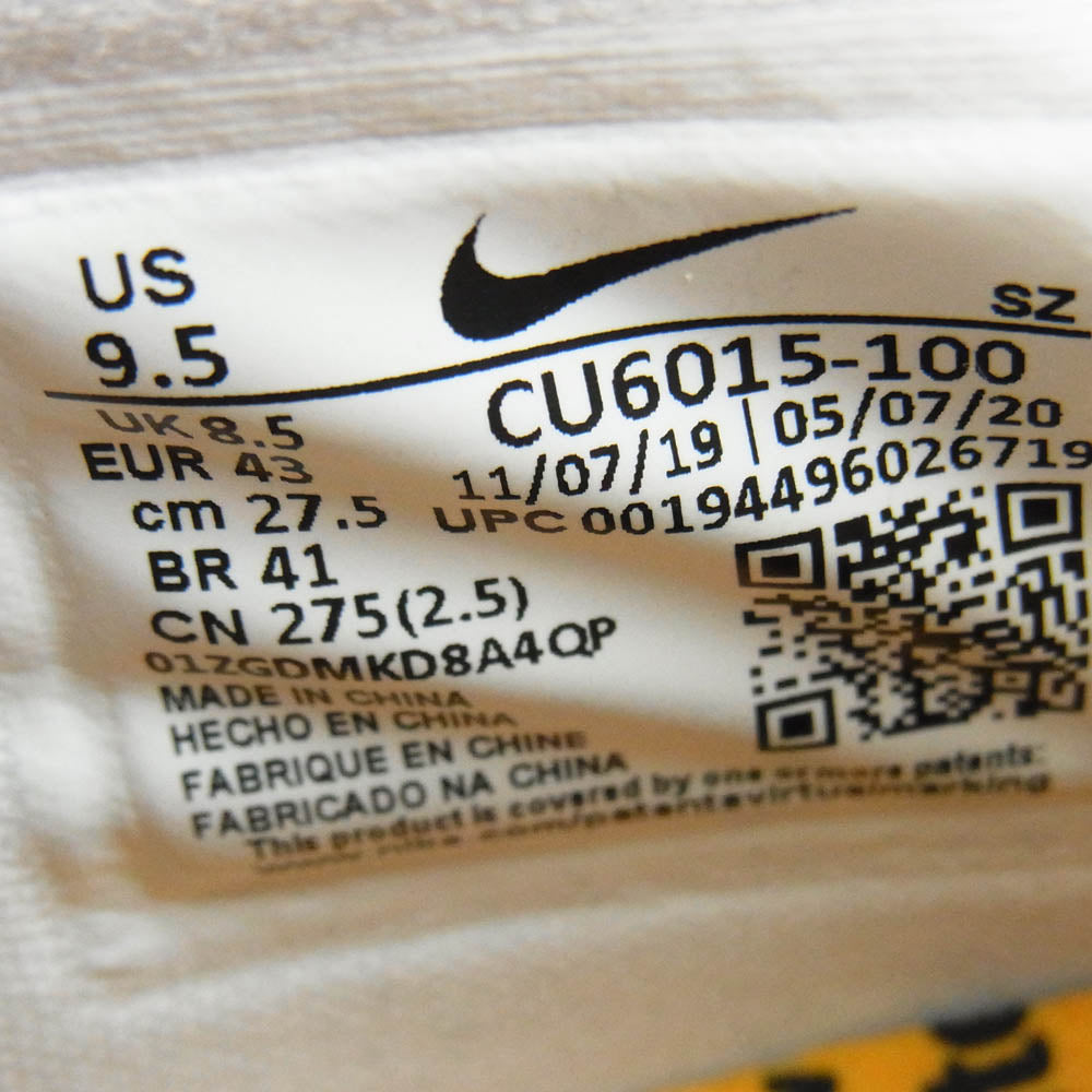 NIKE ナイキ CU6015-100 × OFF-WHITE オフホワイト AIR RUBBER DUNK 