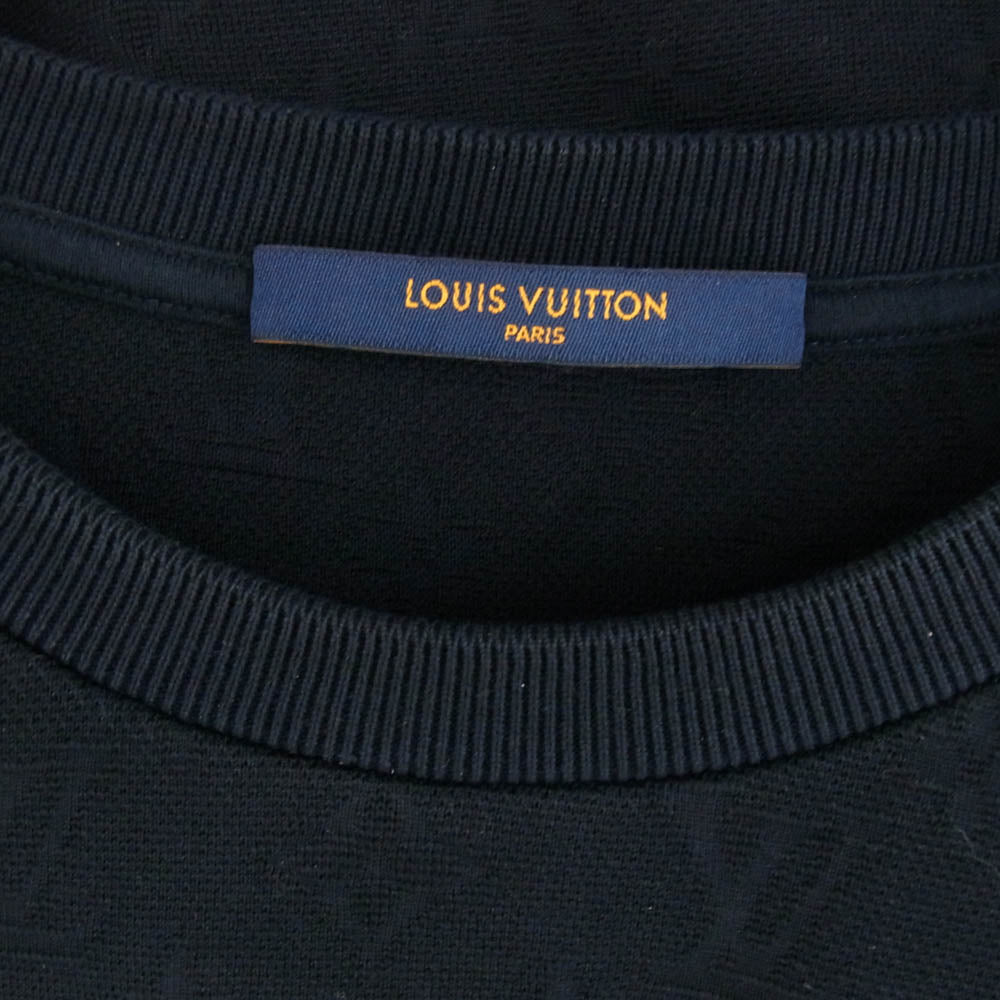 LOUIS VUITTON ルイ・ヴィトン 22SS RM221Q TCL HIY49W シグネチャー 3Dポケット モノグラム Tシャツ 半袖 ダークネイビー系 M【中古】