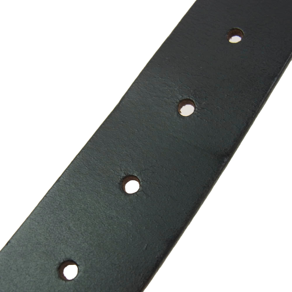 Emporio Armani エンポリオ・アルマーニ Y4S198 LEATHER BELT ロゴ レザー ベルト ブラック系【中古】