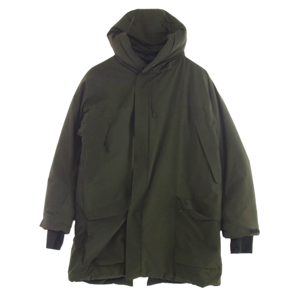 junhashimoto ジュンハシモト フーデッド 中綿 ジャケット カーキ系 XL【中古】