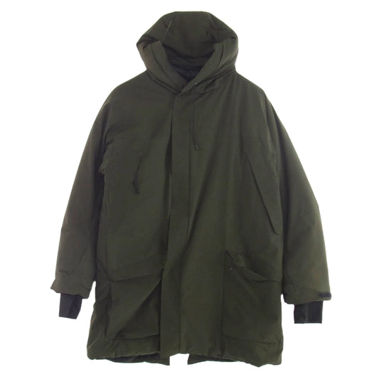 junhashimoto ジュンハシモト フーデッド 中綿 ジャケット カーキ系 XL【中古】