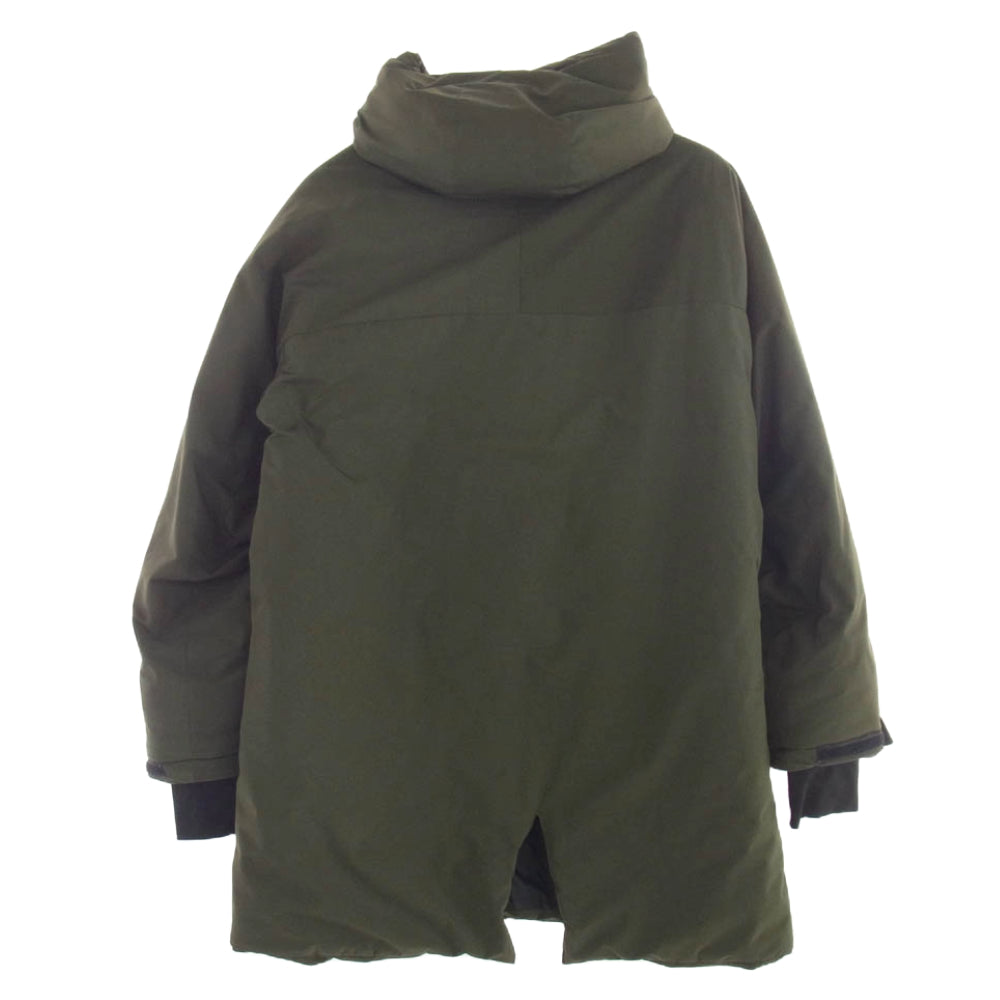 junhashimoto ジュンハシモト フーデッド 中綿 ジャケット カーキ系 XL【中古】