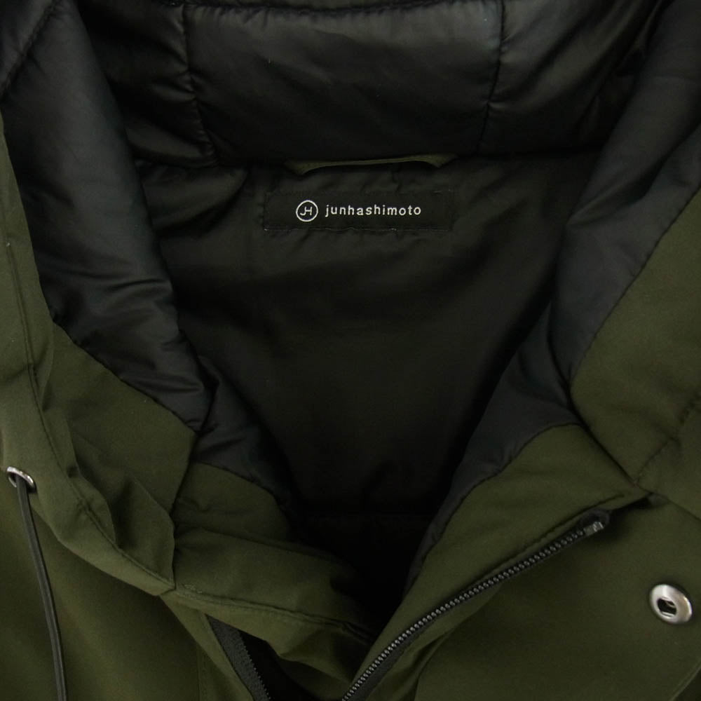 junhashimoto ジュンハシモト フーデッド 中綿 ジャケット カーキ系 XL【中古】